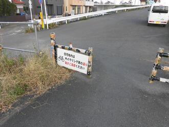 写真：多摩大橋付近の迂回路4