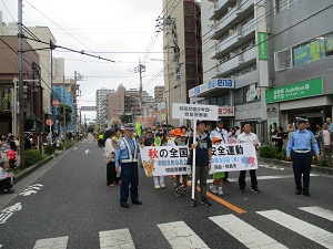 写真：パレード整列