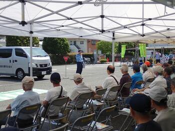 写真：昭島警察署による講習