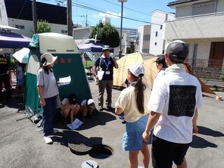 写真：防災訓練の様子