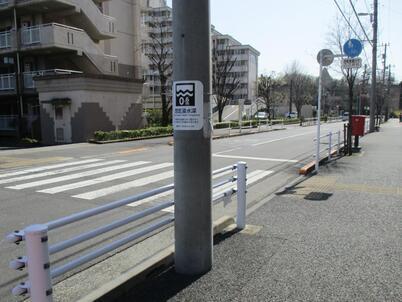 写真：看板設置風景