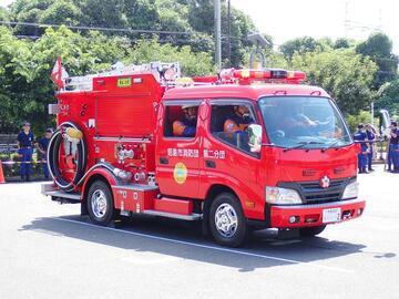 写真：第二分団ポンプ自動車