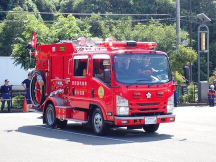 写真：第四分団ポンプ自動車