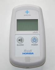 写真：空間放射線量測定機器