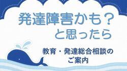 動画サムネイル:昭島市 教育・発達総合相談のご案内