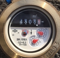 写真：水道メーター