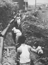 写真：当時の工事の様子