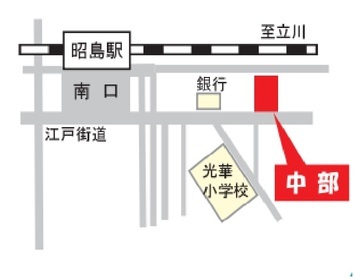地図：あいぽっく周辺