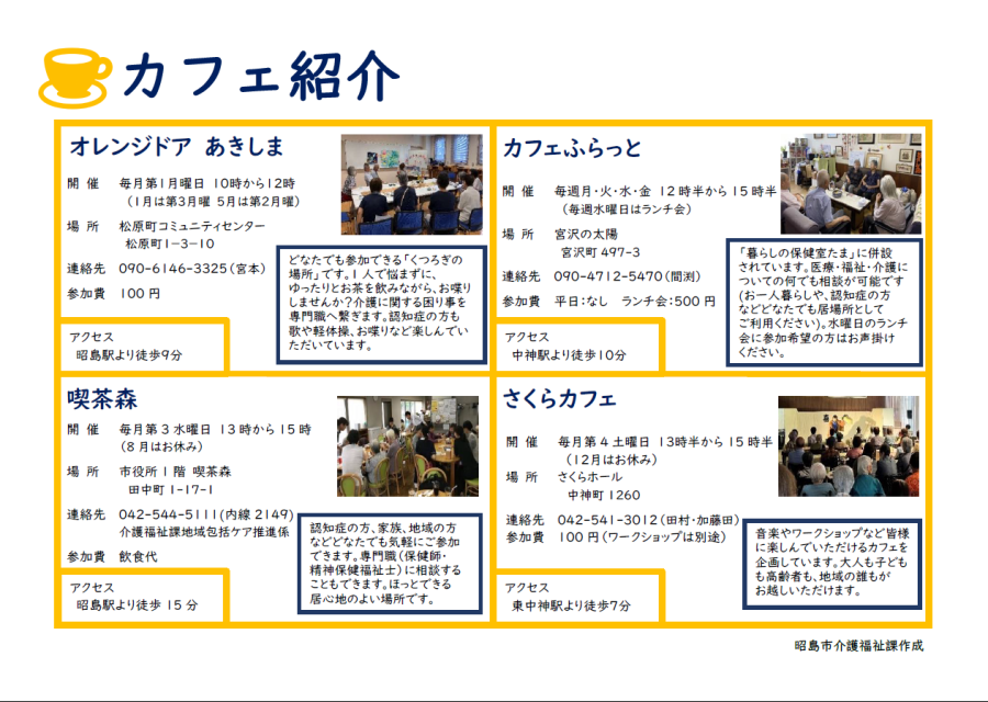 写真：カフェ紹介