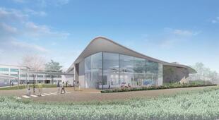 イラスト：教育福祉総合センター新築棟外観図