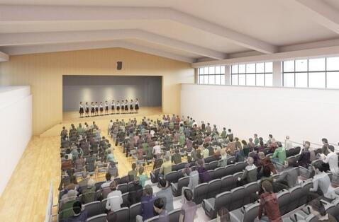 イラスト：体育館イメージ