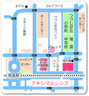 地図：アキシマエンシス周辺