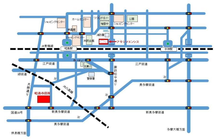 地図:アキシマエンシス周辺