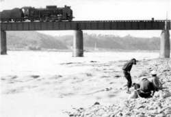 写真：当時の発掘現場