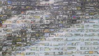 写真：モザイクアート拡大