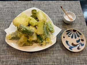 写真：拝島ねぎの天ぷら