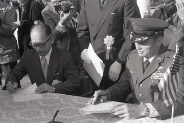 写真：立川飛行場返還式