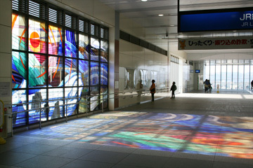 写真：拝島駅の南北自由通路