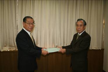 写真：答申の様子