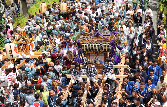 写真：昭島郷土芸能まつりのようす