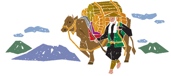 南部牛追唄のイメージイラスト