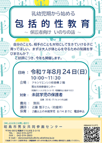 写真：包括的性教育ポスター