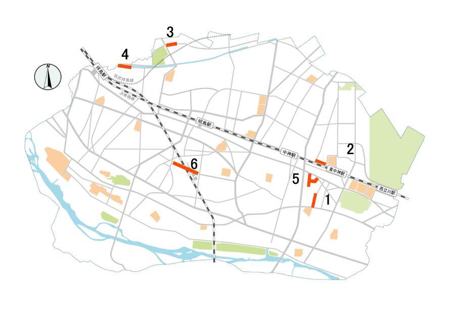 地図：施工箇所
