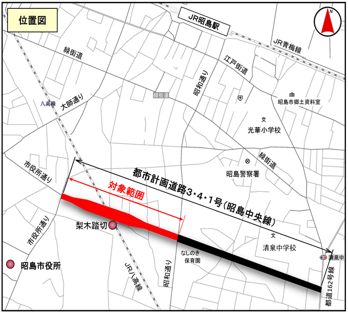 地図：対象範囲