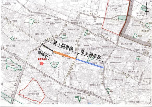 地図：事業計画状況図