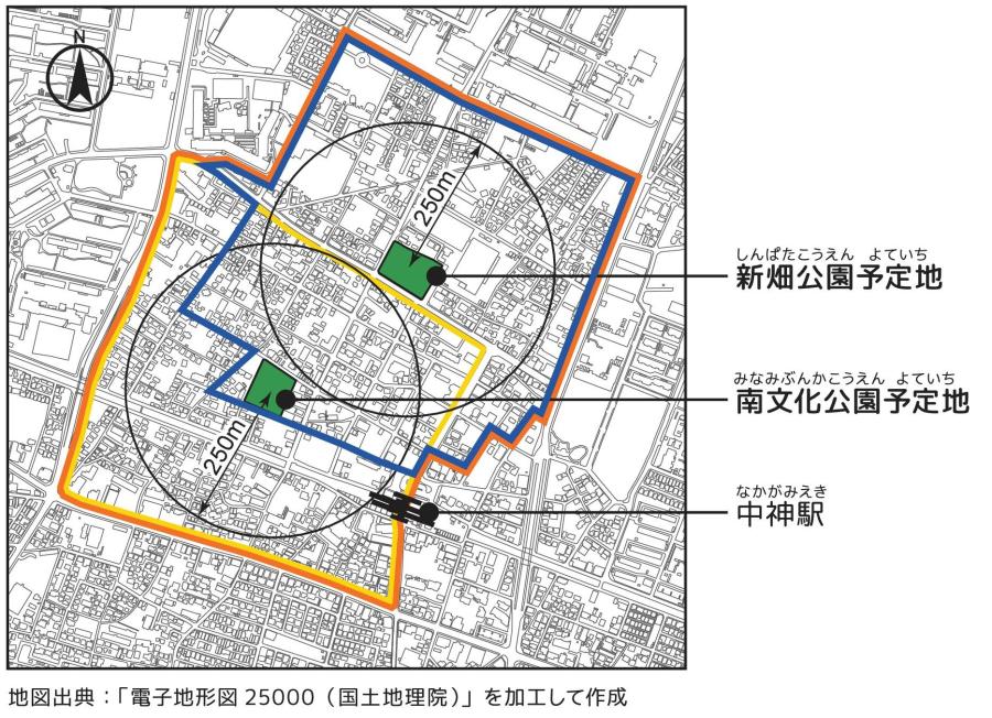地図：主な参加対象範囲