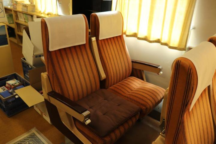 写真：新幹線車内のシート