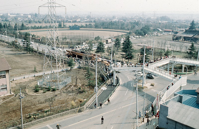 写真：昭和公園へ向かう