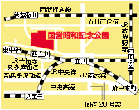 地図：国営昭和記念公園案内図