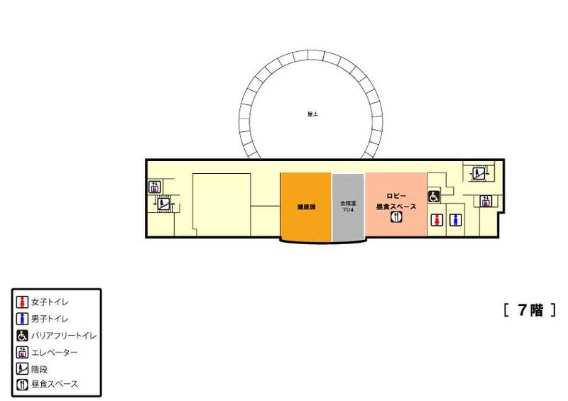 イラスト：市役所7階配置図