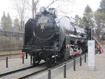 写真：蒸気機関車正面