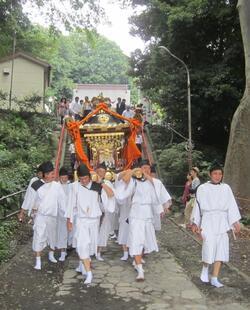 写真：宮神輿町内渡御の様子