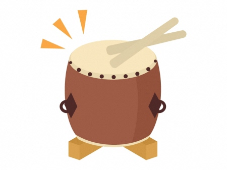 イラスト：和太鼓