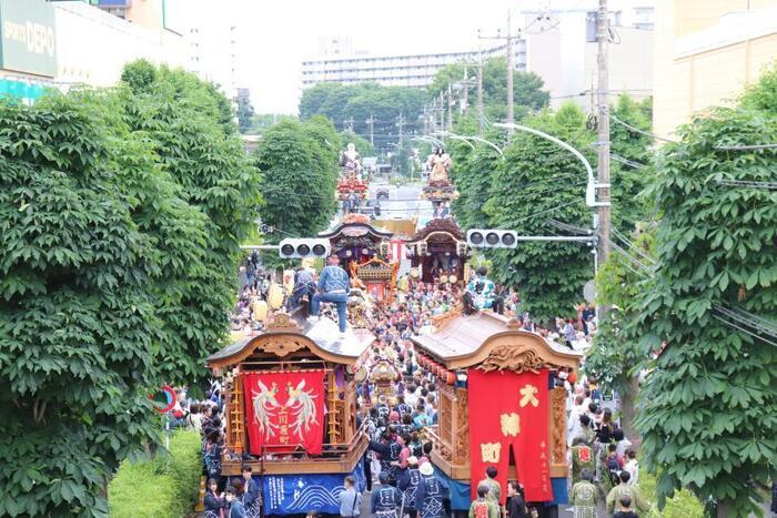 写真：大迫力の屋台人形