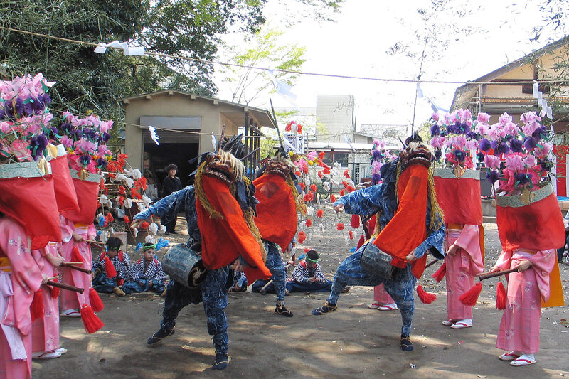 画像：中神の獅子舞
