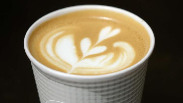 写真：ラテアート