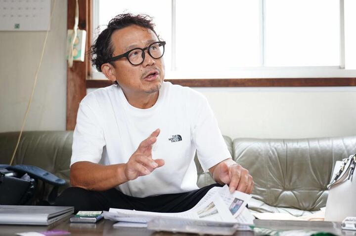 写真：お話しする指田さん