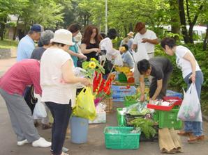 写真：田中団地朝市・夕市