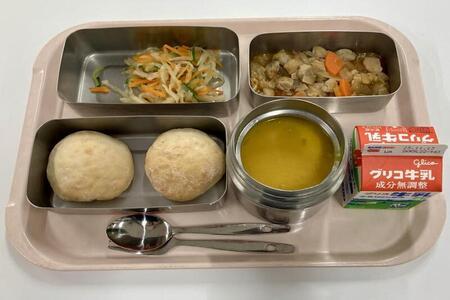 アレルギー対応の給食献立の写真