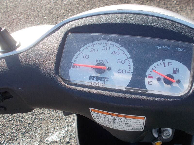 原付バイク走行距離メーター写真