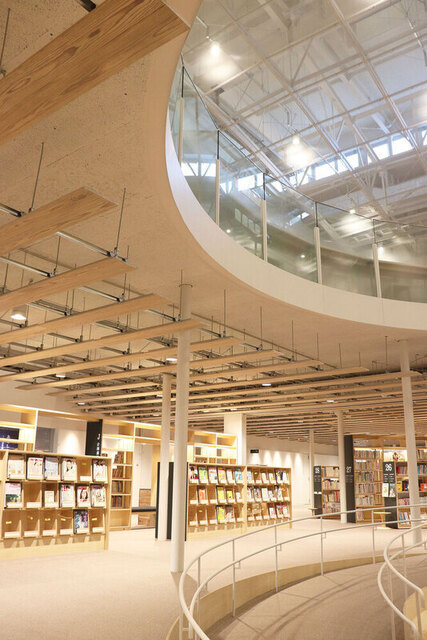 画像：国際交流教養文化棟にある図書館