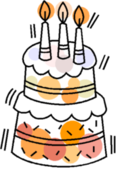イラスト：ケーキ