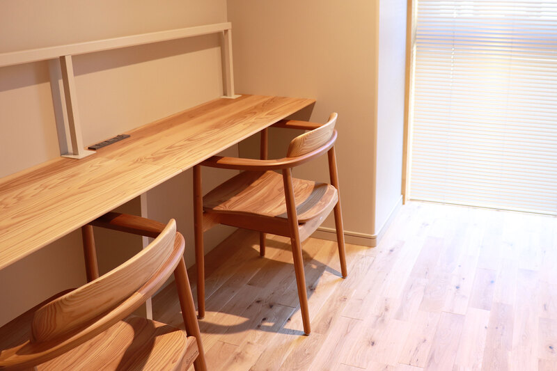 画像：テレワークブースのようす