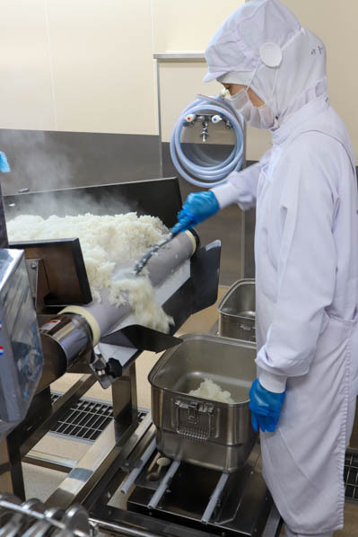 ご飯が炊けた写真