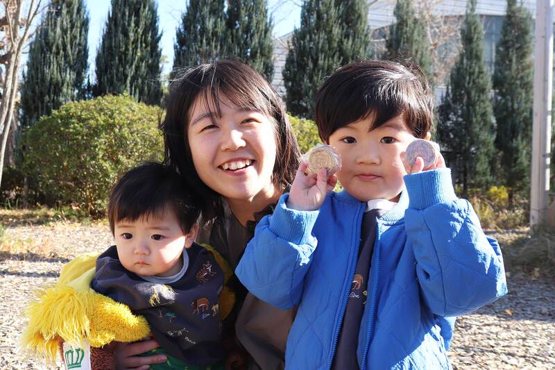 画像：モリパークの広場での写真