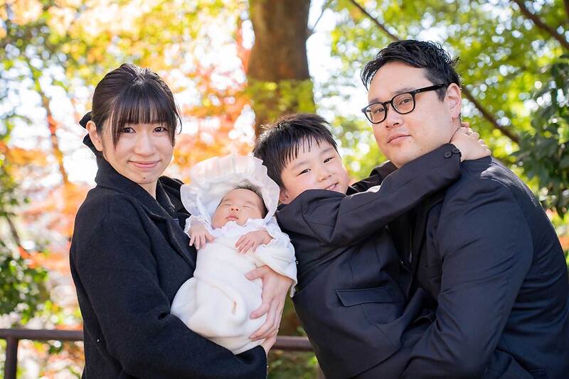 画像：お宮参りでの写真